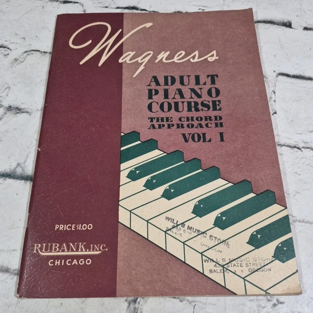 Vintage Sheet Music Books Piano Lot Of 4 Bach - Wagness - Jazz - The Pedal